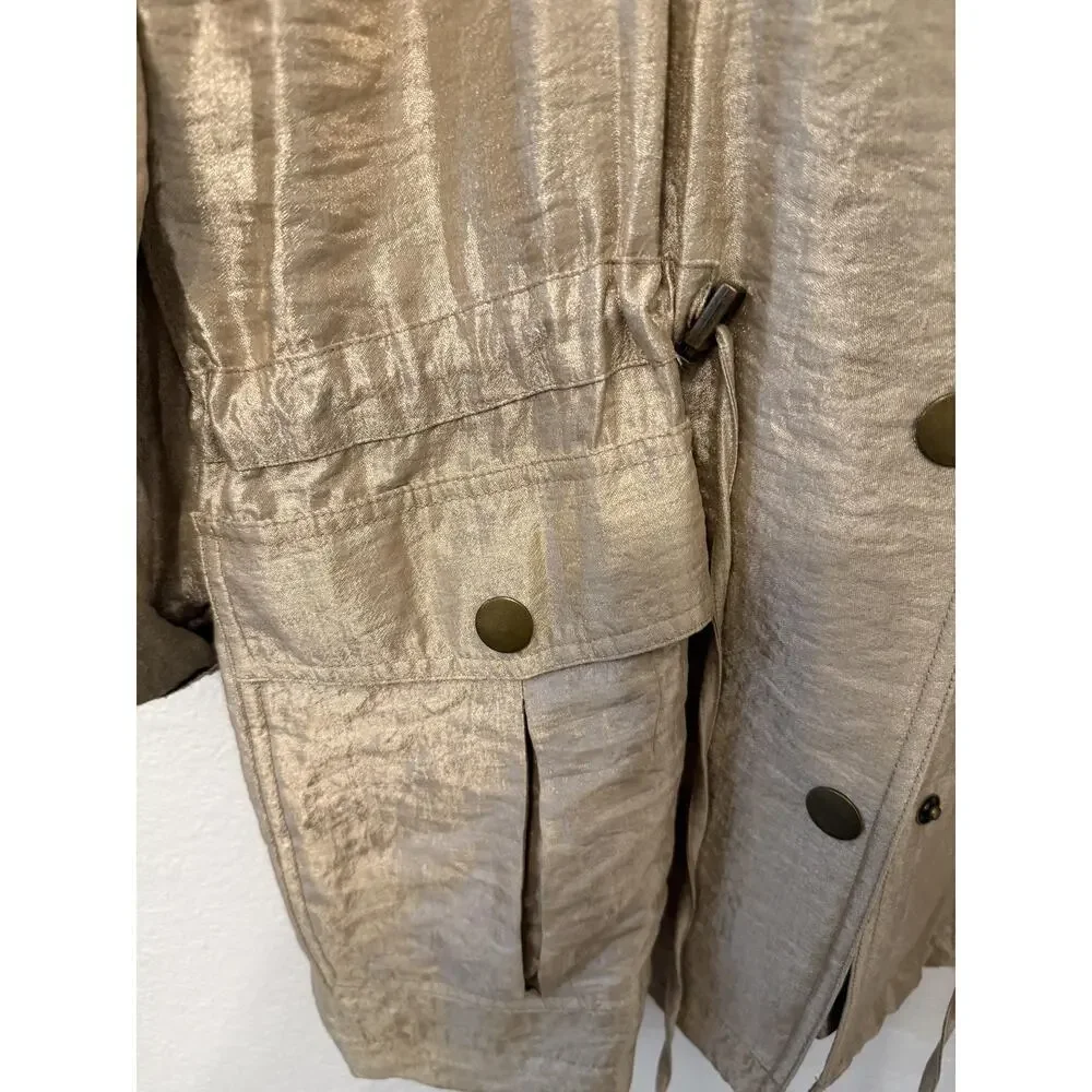 Ruby Rd Jacket Womens 18W Lightweight Utility Pockets Drawstring Nylon Vintage - Picture 3 of 6